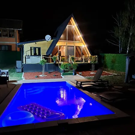 A-frame Wellness With Private Pool, Sauna & Jacuzzi Near Belgrade Koracica