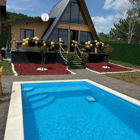 Villa A-frame Wellness With Private Pool, Sauna & Jacuzzi Near Belgrade
